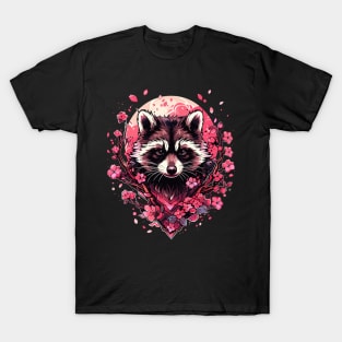 Cottagecore Kawaii Anime Raccoon Men Women Funny Raccoon T-Shirt